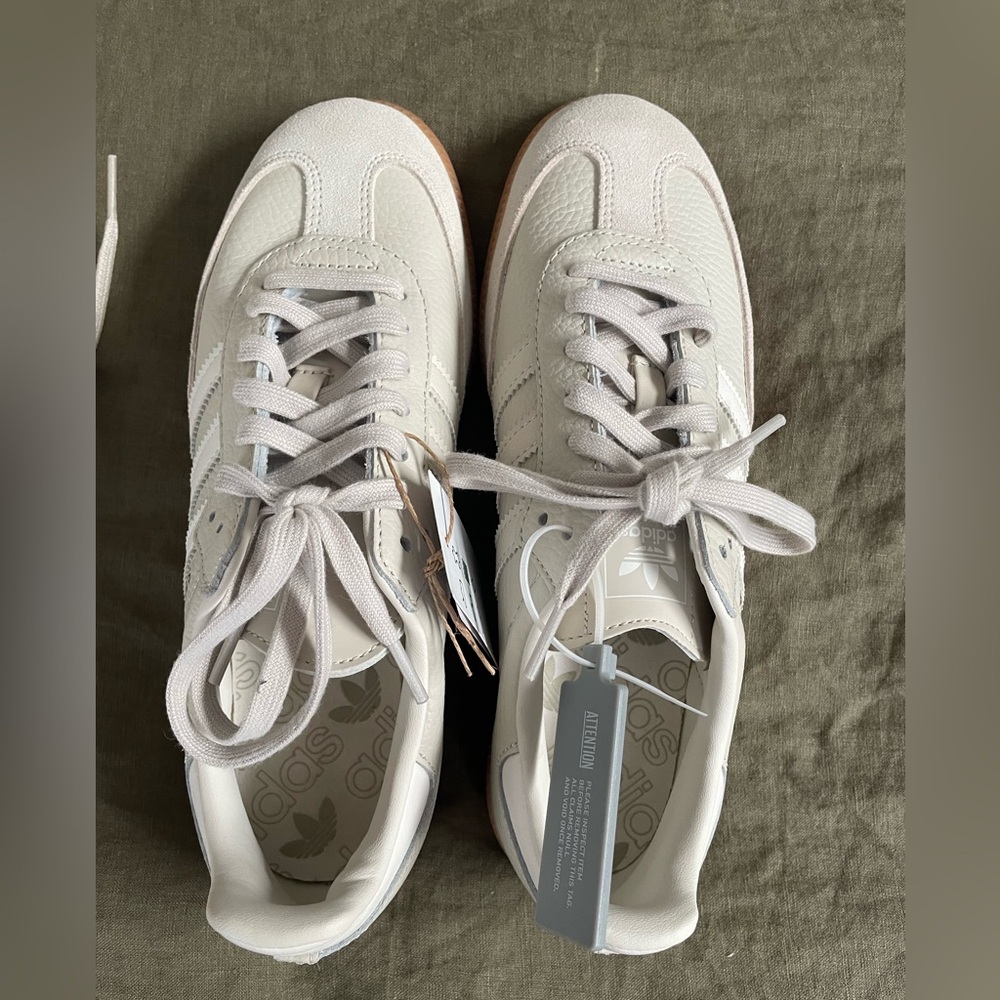 Adidas Samba OG "Beige/White" sneakers, size 7.5